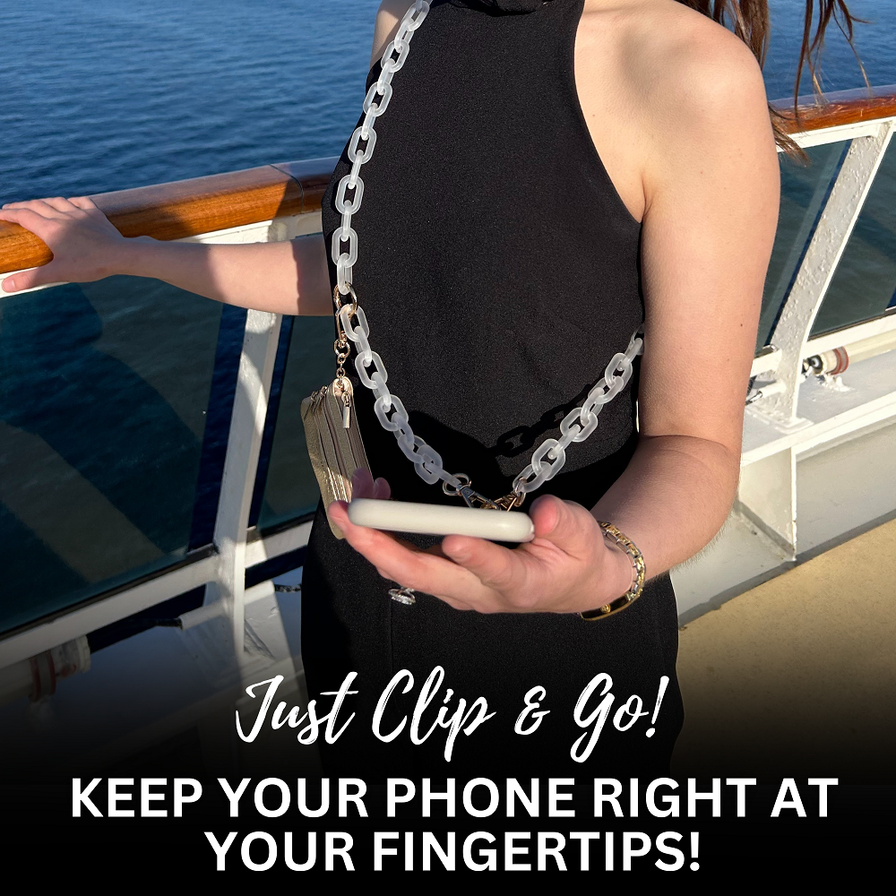 Hands-Free Phone Chain + Essentials Pouch