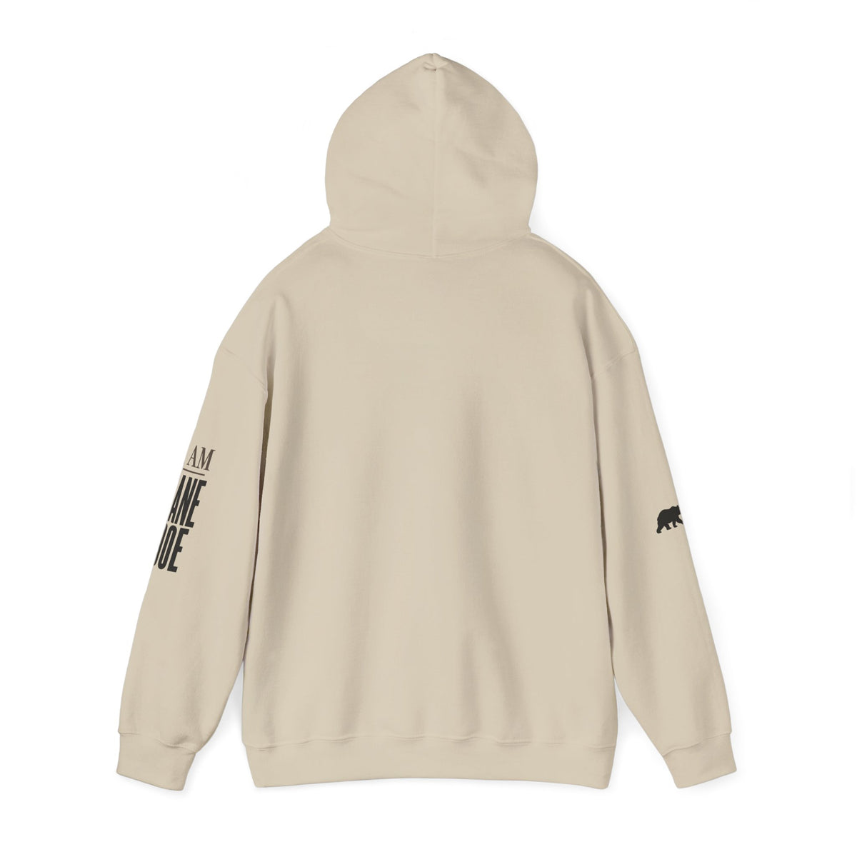 I AM JANE DOE Hoodie — Full Front + Back Statement