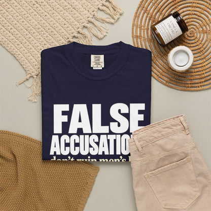 False Accusations / Real Accusations Statement Tee | Comfort Colors® 1717