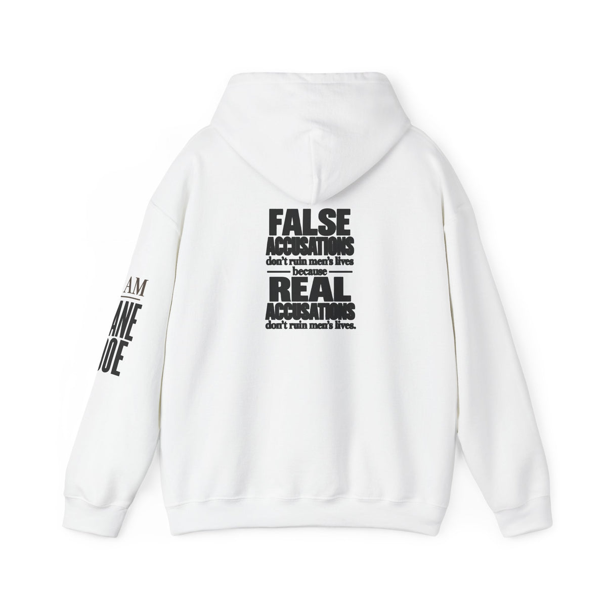 I AM JANE DOE Hoodie — Subtle Front-Only Design