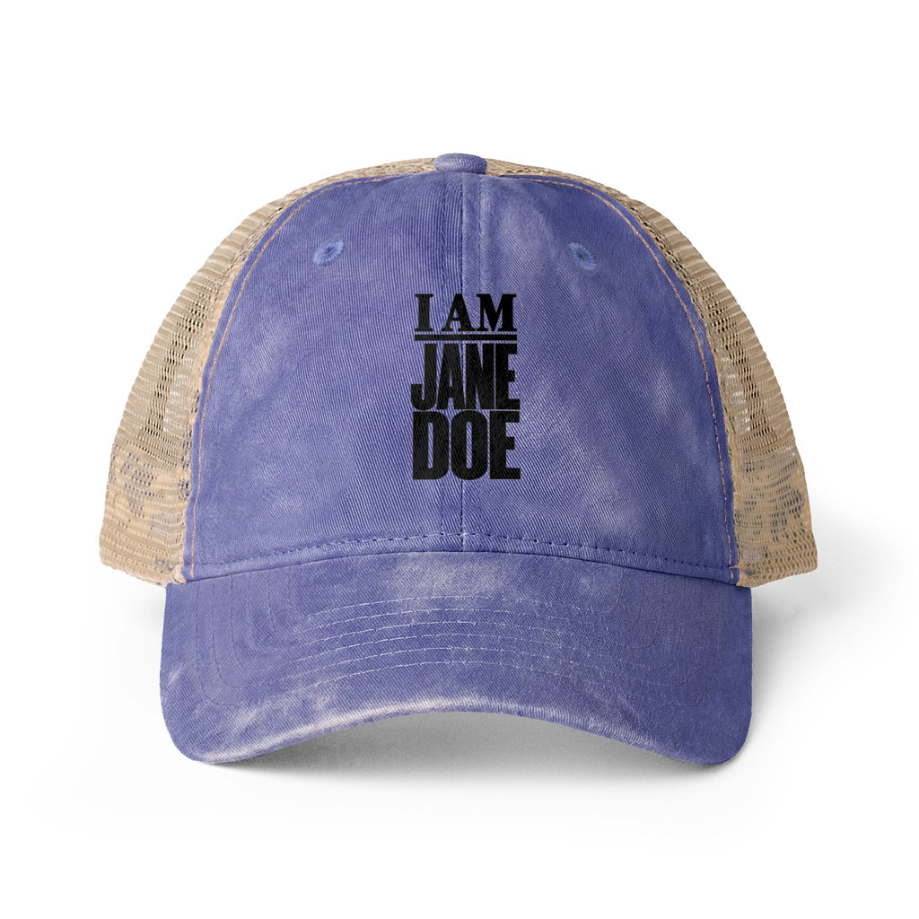 I AM JANE DOE Women's Washed Mesh-Back Cap
