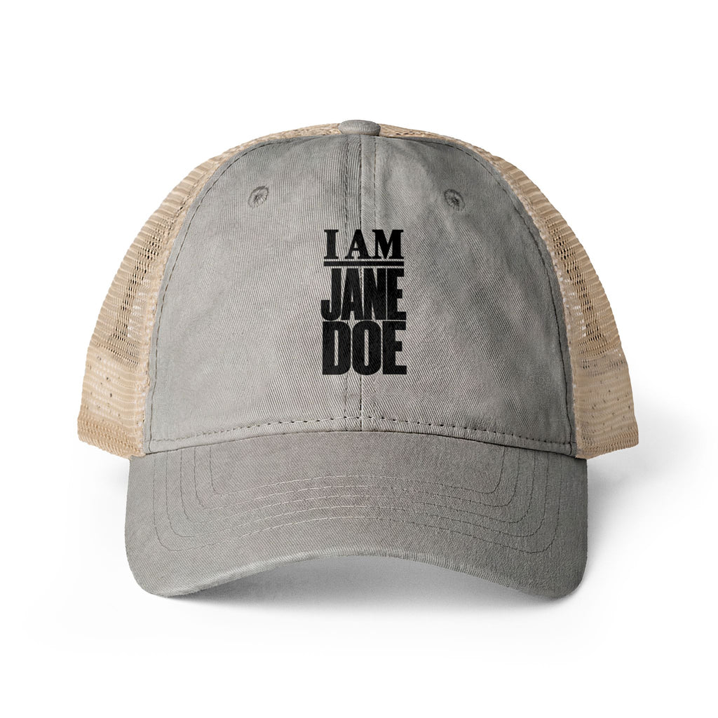 I AM JANE DOE Women's Washed Mesh-Back Cap
