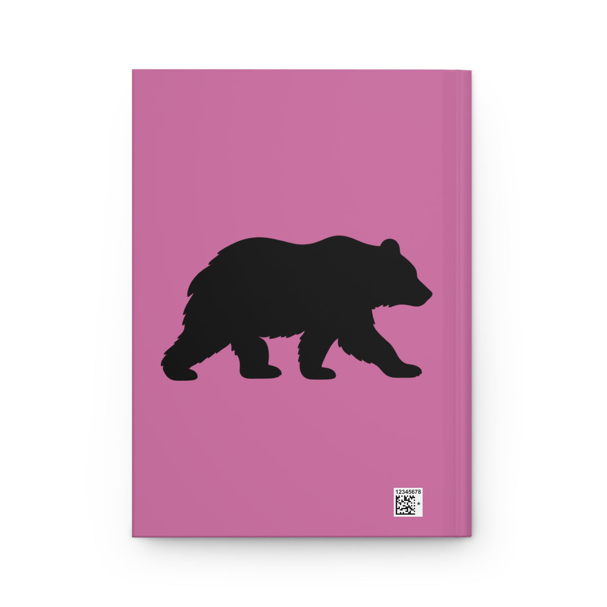 IAJD I AM JANE DOE Hardcover Journal— Lined Pink Notebook with Scout Hand Symbol & Bear Silhouette
