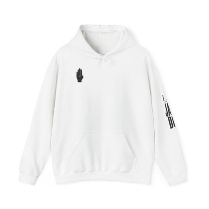 I AM JANE DOE / False Accusations Hoodie — White