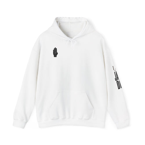 I AM JANE DOE / False Accusations Hoodie — White