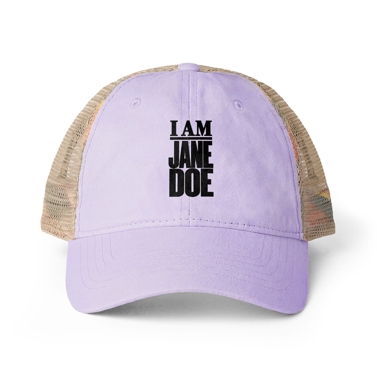 I AM JANE DOE Women's Washed Mesh-Back Cap