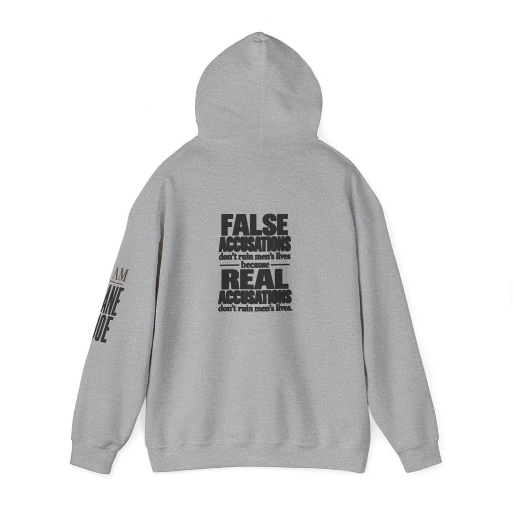 I AM JANE DOE Hoodie — Subtle Front-Only Design