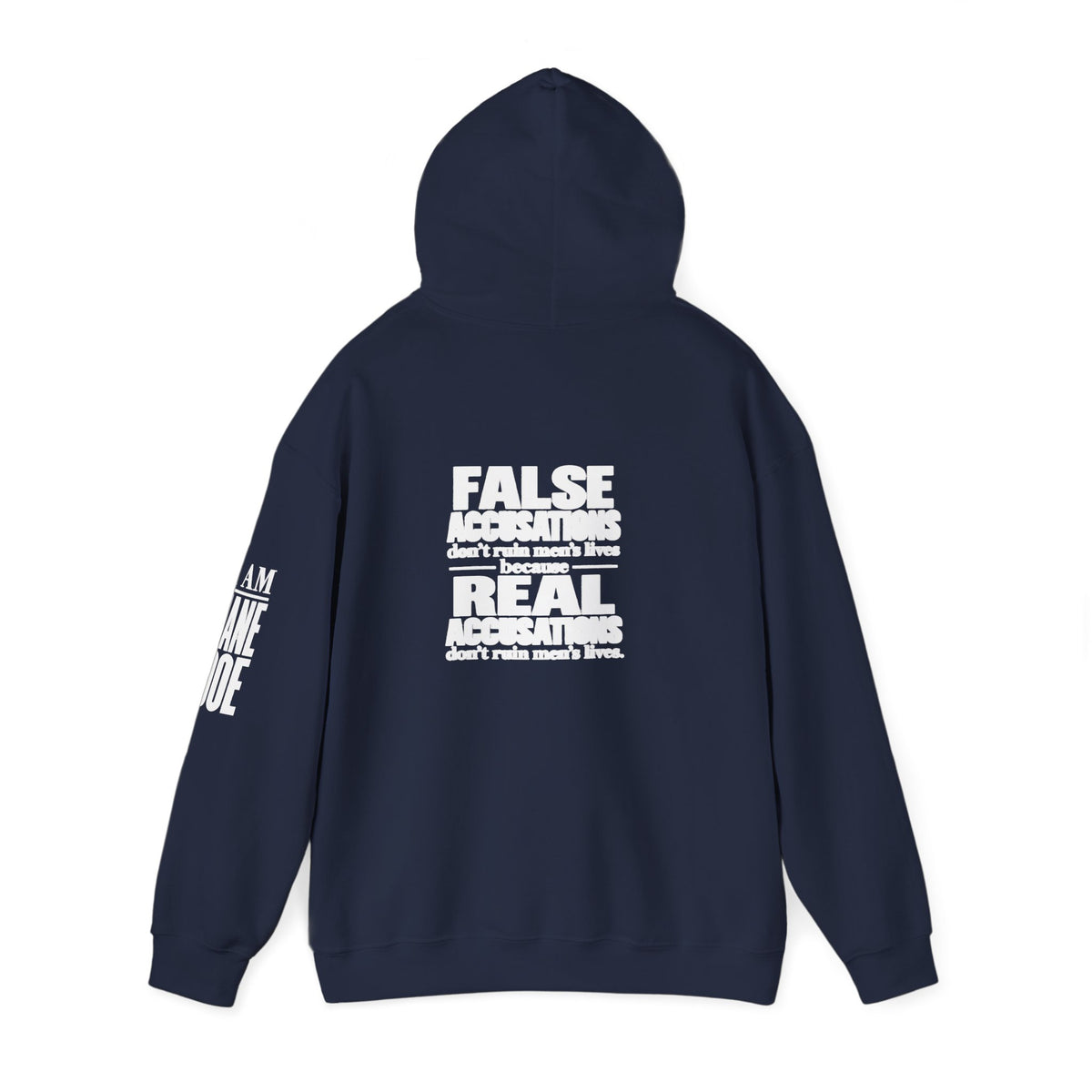 I AM JANE DOE / False Accusations Hoodie — Dark Colors