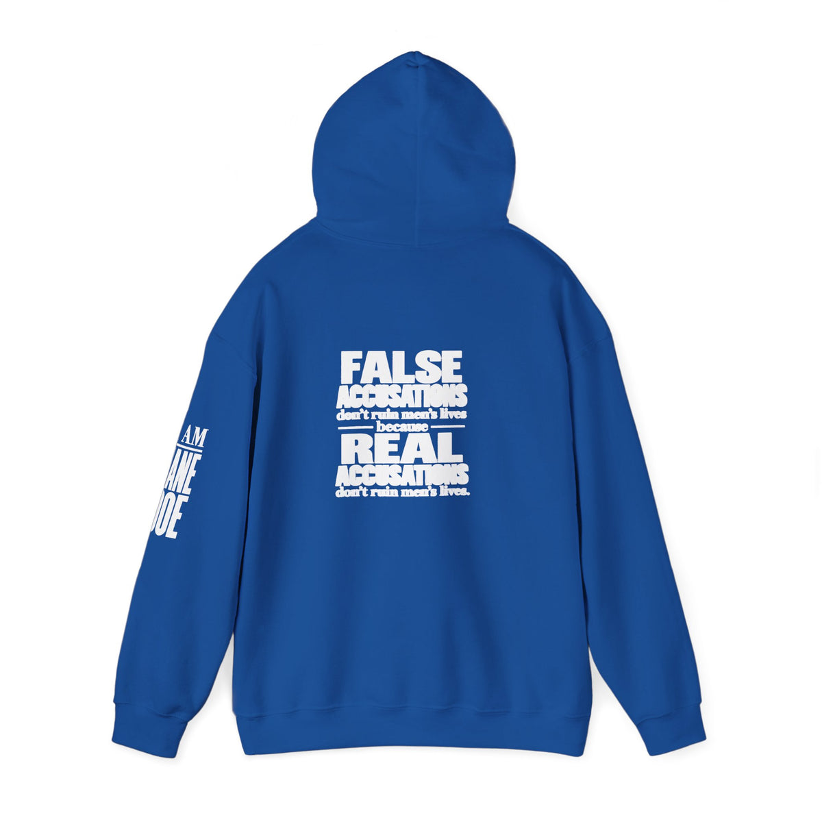 I AM JANE DOE / False Accusations Hoodie — Dark Colors