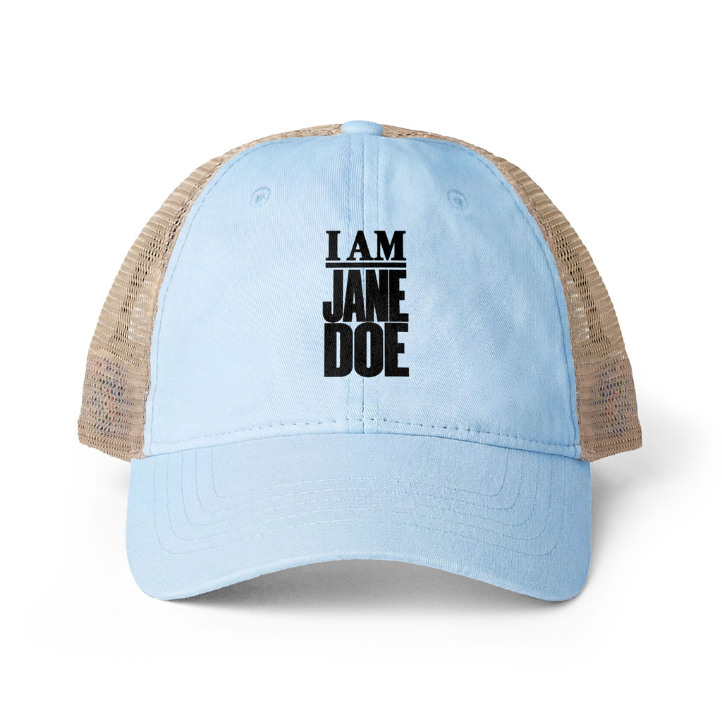 I AM JANE DOE Women's Washed Mesh-Back Cap