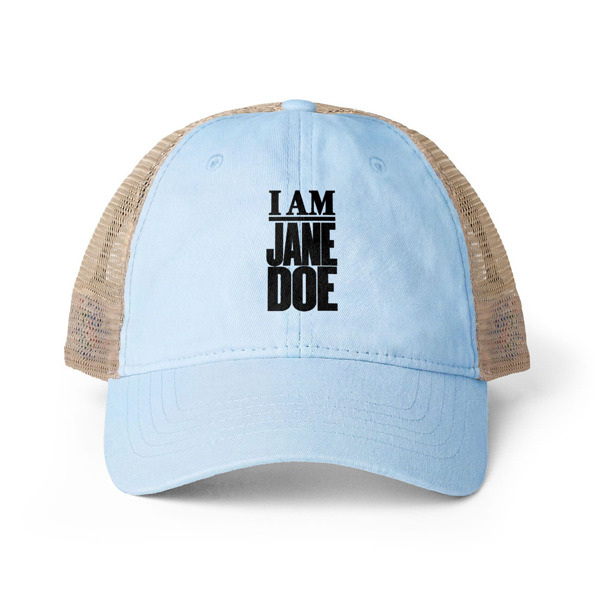 I AM JANE DOE Women's Washed Mesh-Back Cap