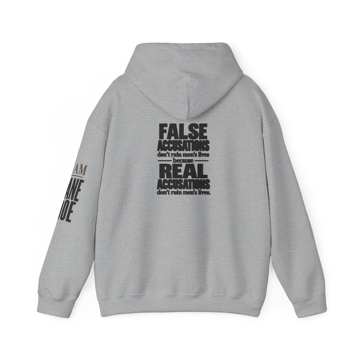 I AM JANE DOE Hoodie — Subtle Front-Only Design