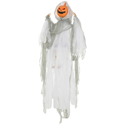 Light-Up Hanging Pumpkin Ghost with Sound