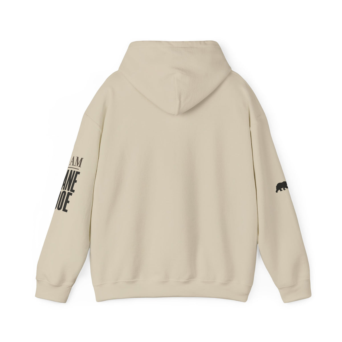 I AM JANE DOE Hoodie — Full Front + Back Statement