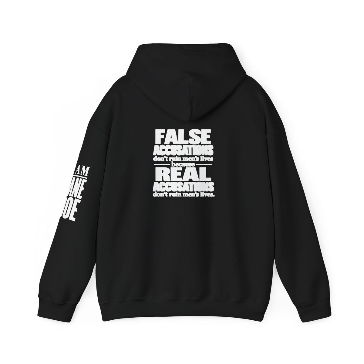 I AM JANE DOE / False Accusations Hoodie — Dark Colors