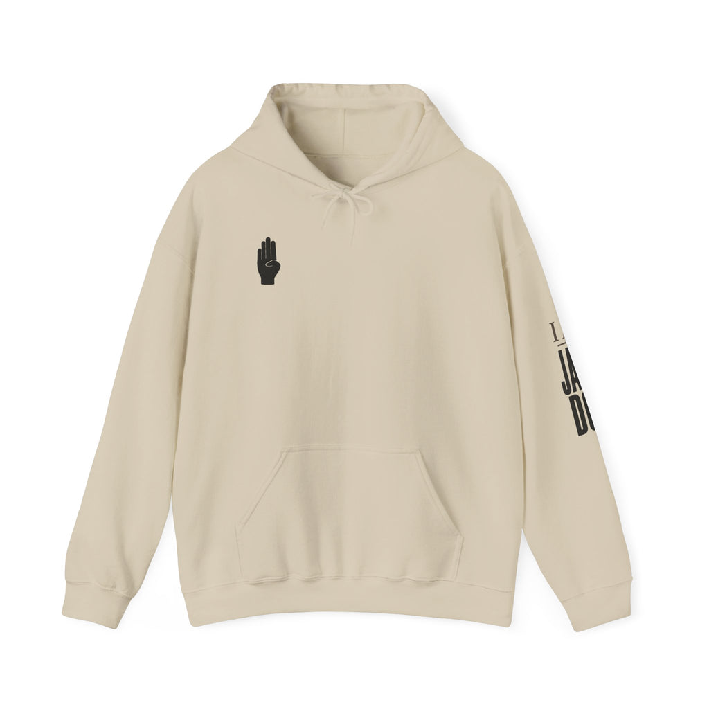 I AM JANE DOE Hoodie — Subtle Front-Only Design