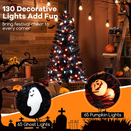 Musical Light-Up Halloween Tree – 4.5 ft