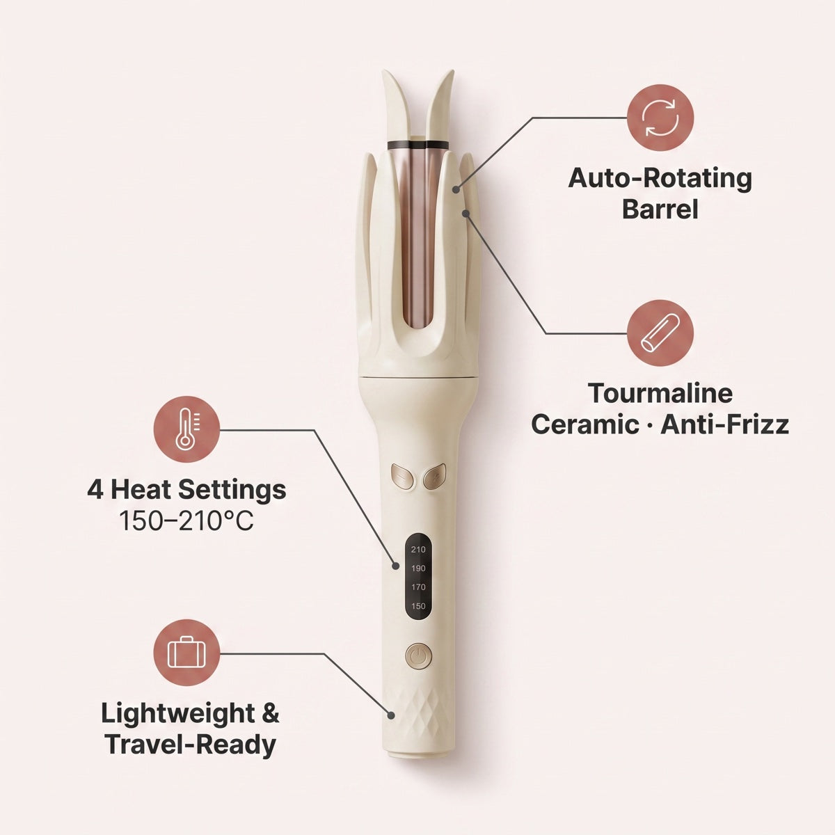 Automatic Rotating Hair Curler & Waver
