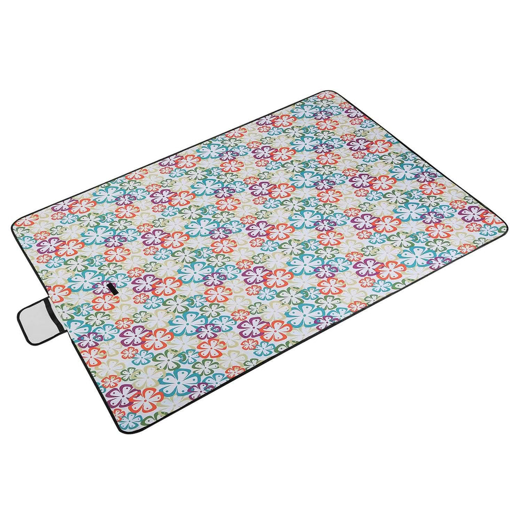 60" x 78" Foldable Waterproof Picnic Blanket with Strap