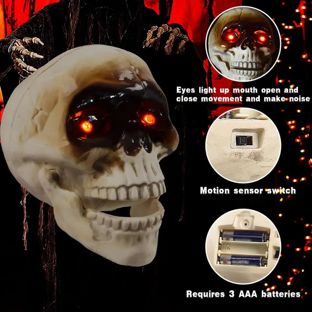 Animated Halloween Skull with Sound