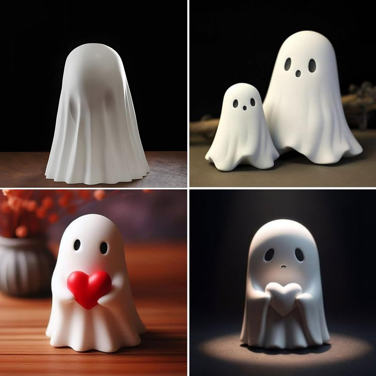 Cute Halloween Ghost Figurines