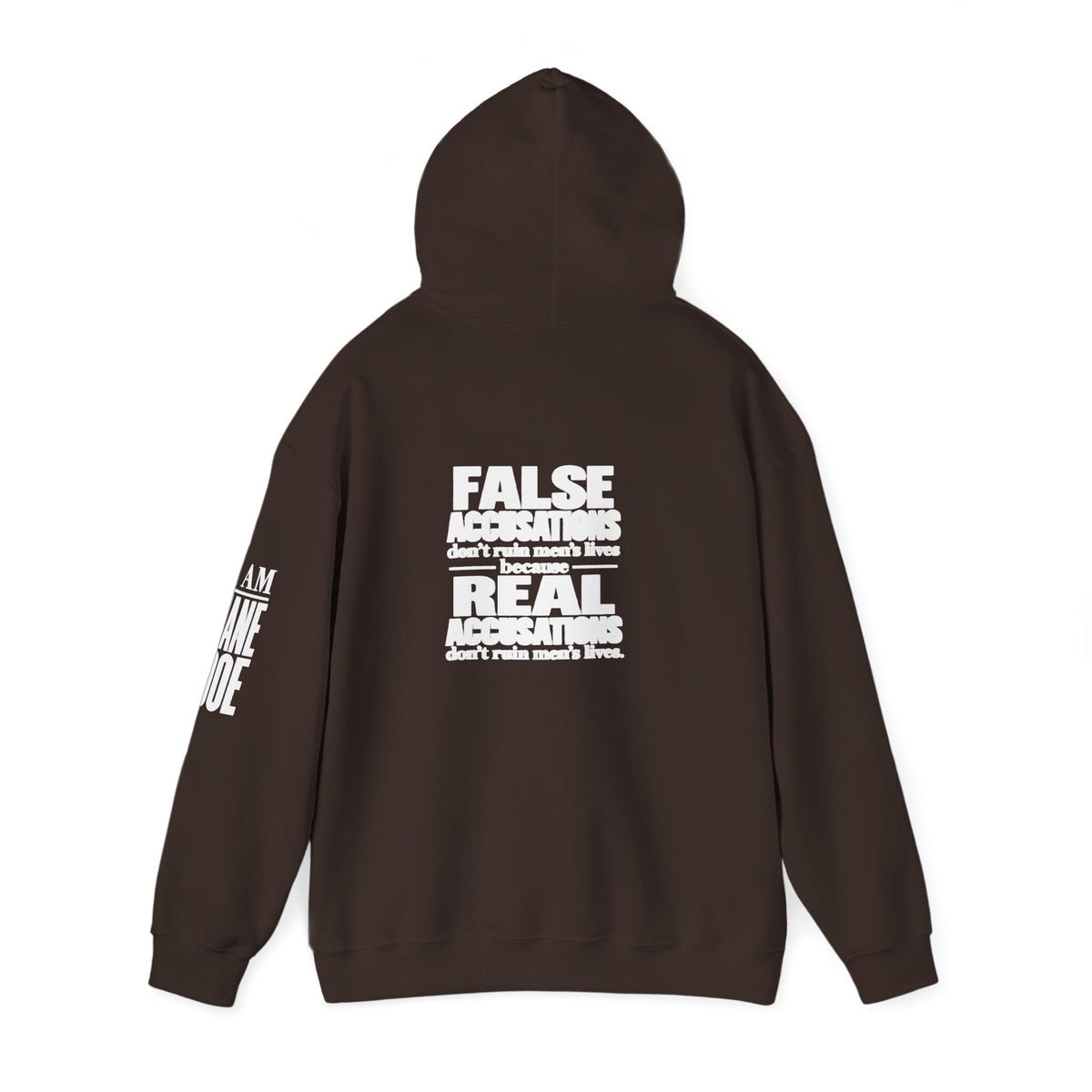 I AM JANE DOE / False Accusations Hoodie — Dark Colors