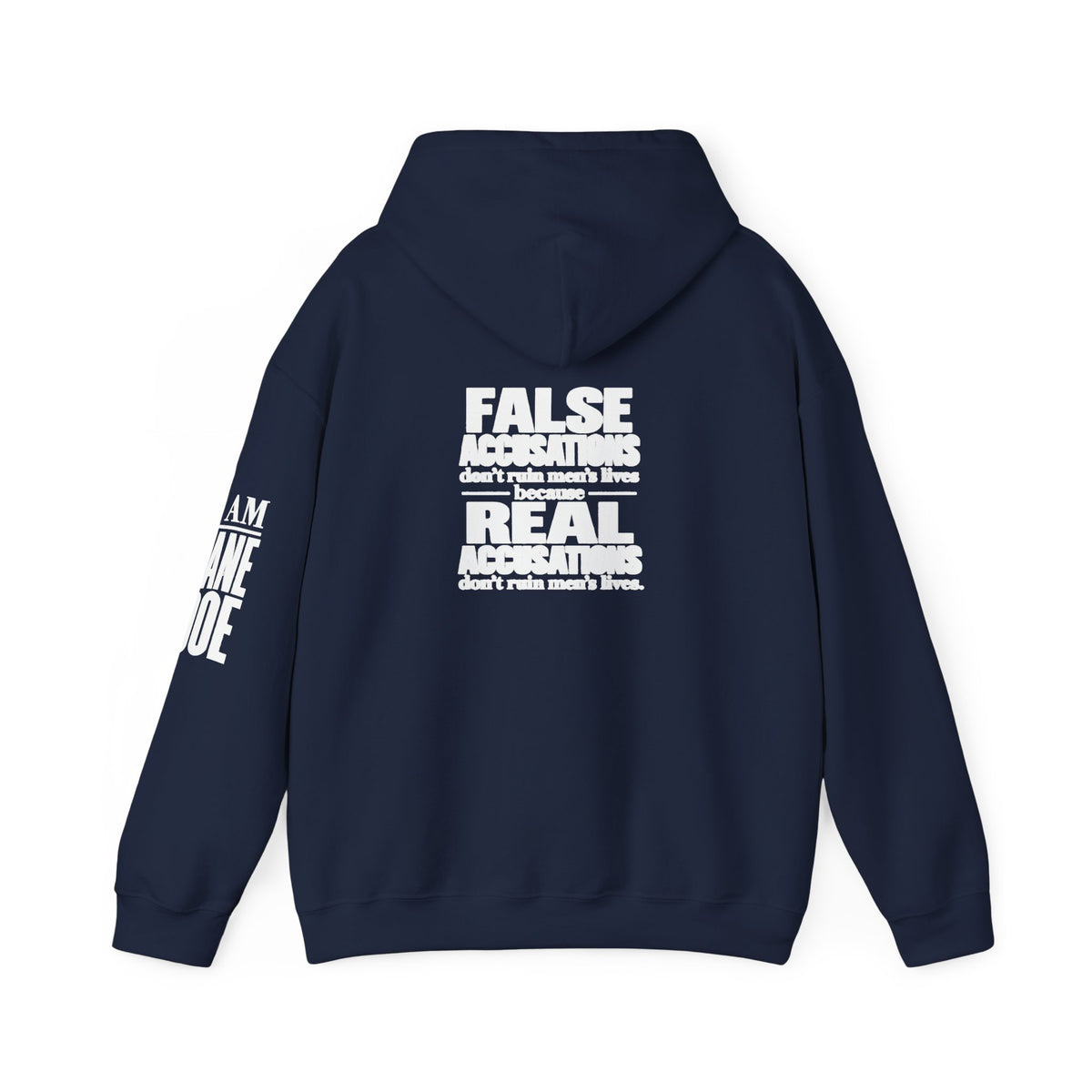 I AM JANE DOE / False Accusations Hoodie — Dark Colors
