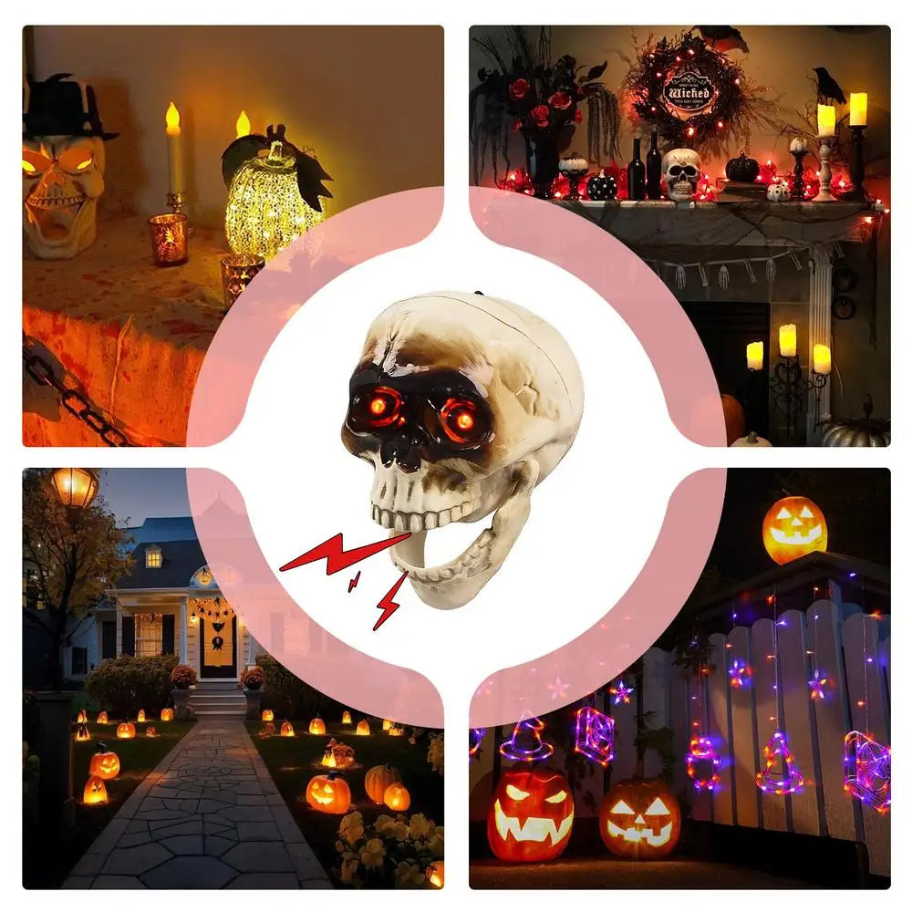 Animated Halloween Skull with Sound
