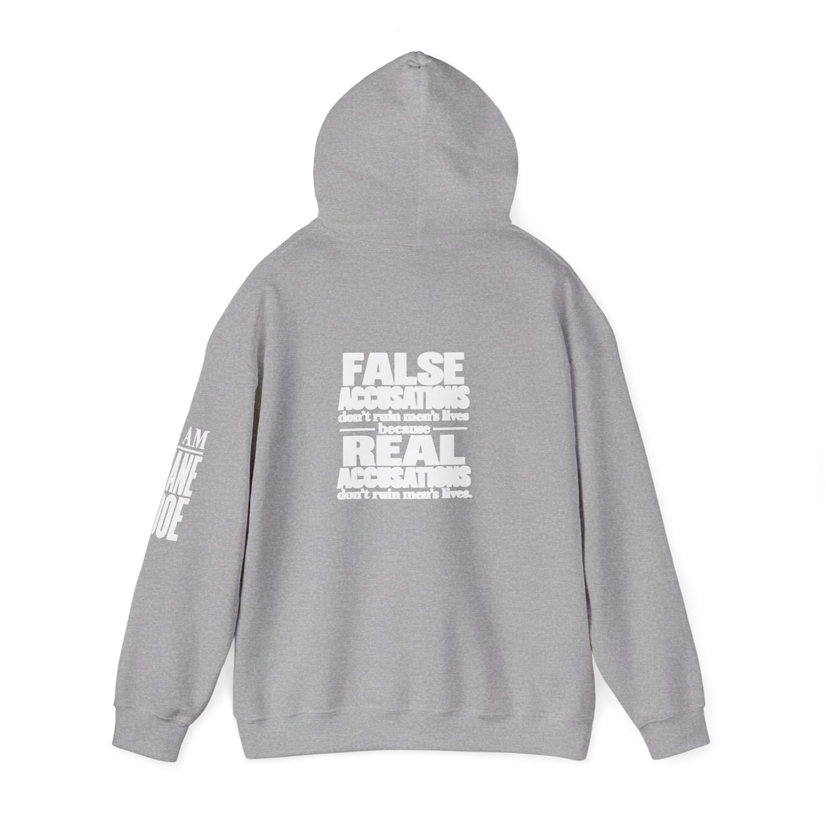 I AM JANE DOE / False Accusations Hoodie — Dark Colors