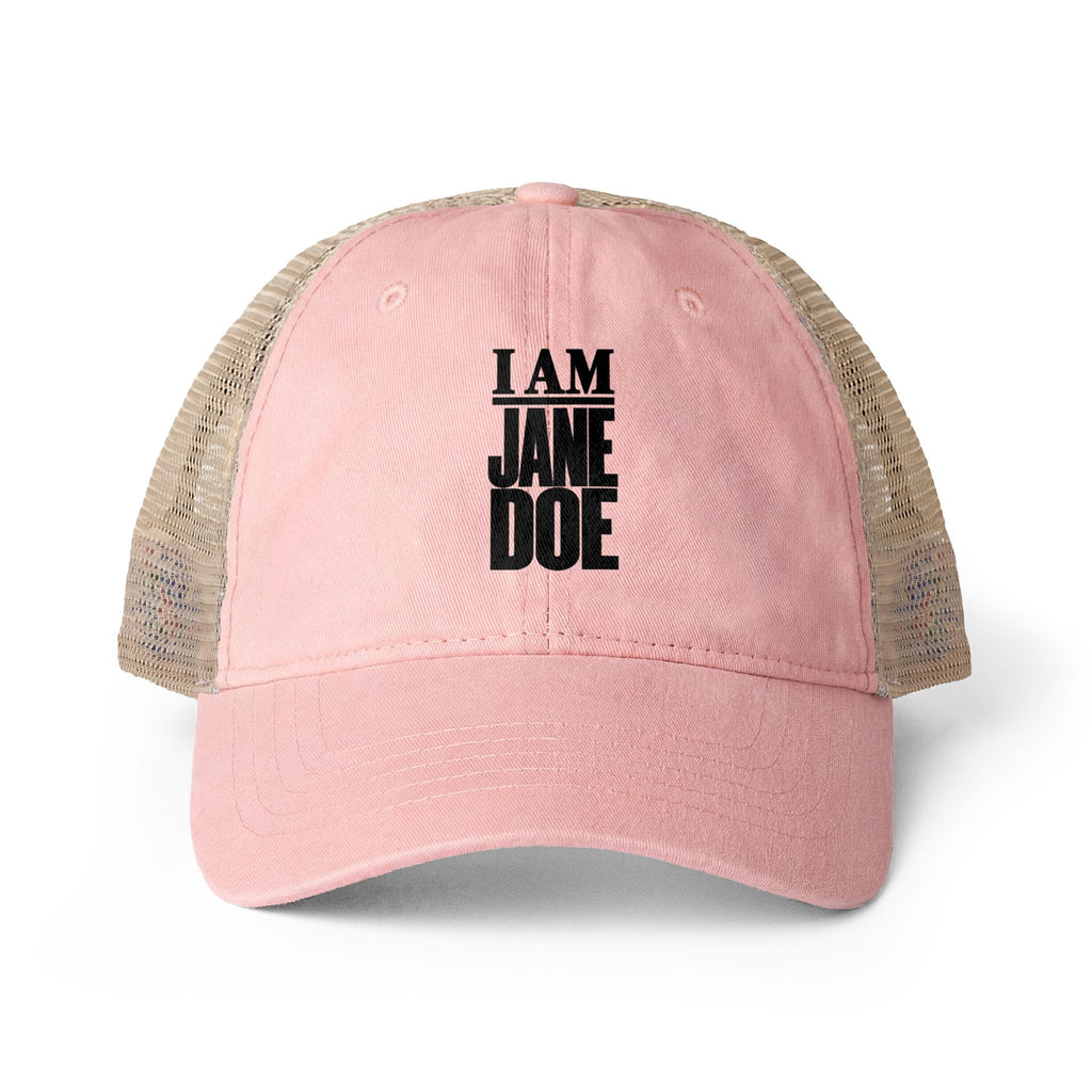 I AM JANE DOE Women's Washed Mesh-Back Cap
