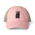 I AM JANE DOE Women's Washed Mesh-Back Cap