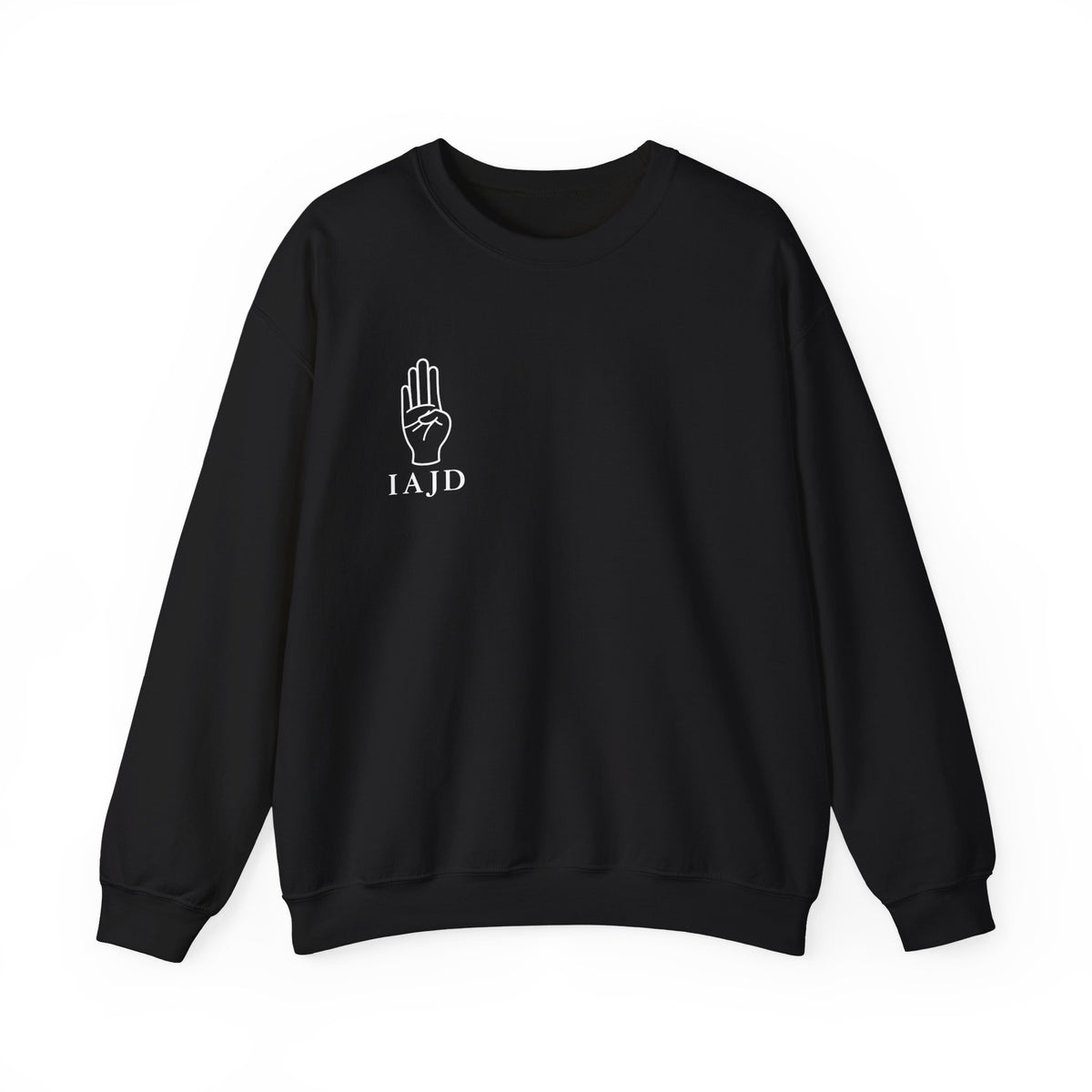 Crewneck Sweatshirt — "False Accusations Don’t Ruin People’s Lives. Real Accusations Don’t Ruin People’s Lives." Back Graphic