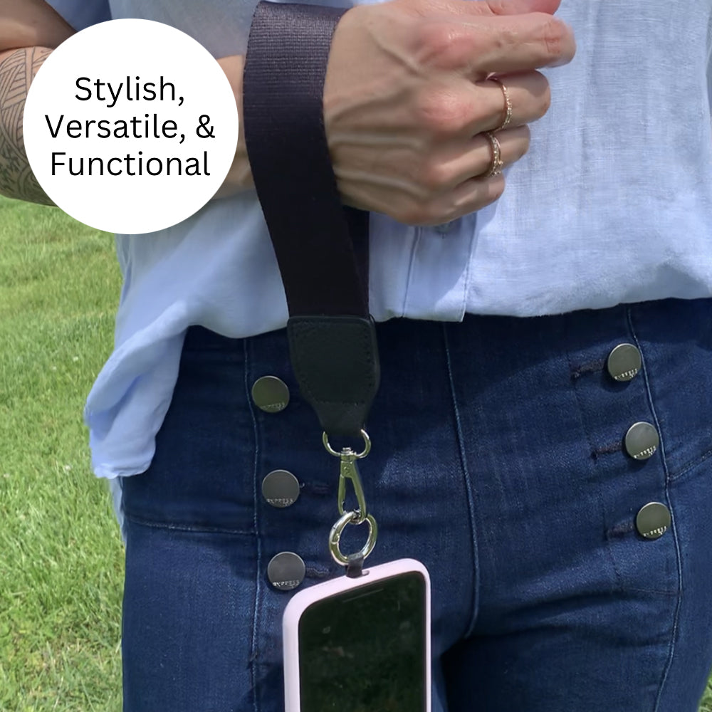 Hands-Free Phone Crossbody Strap + Zip Pouch