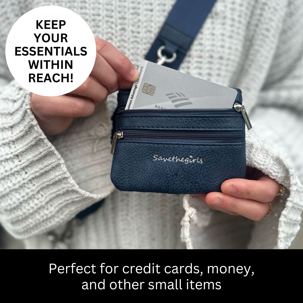 Hands-Free Phone Crossbody Strap + Zip Pouch