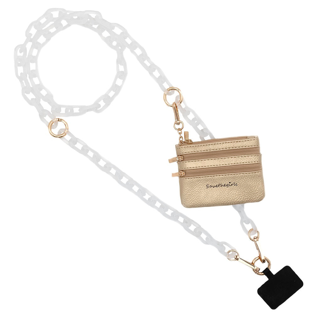 Hands-Free Phone Chain + Essentials Pouch