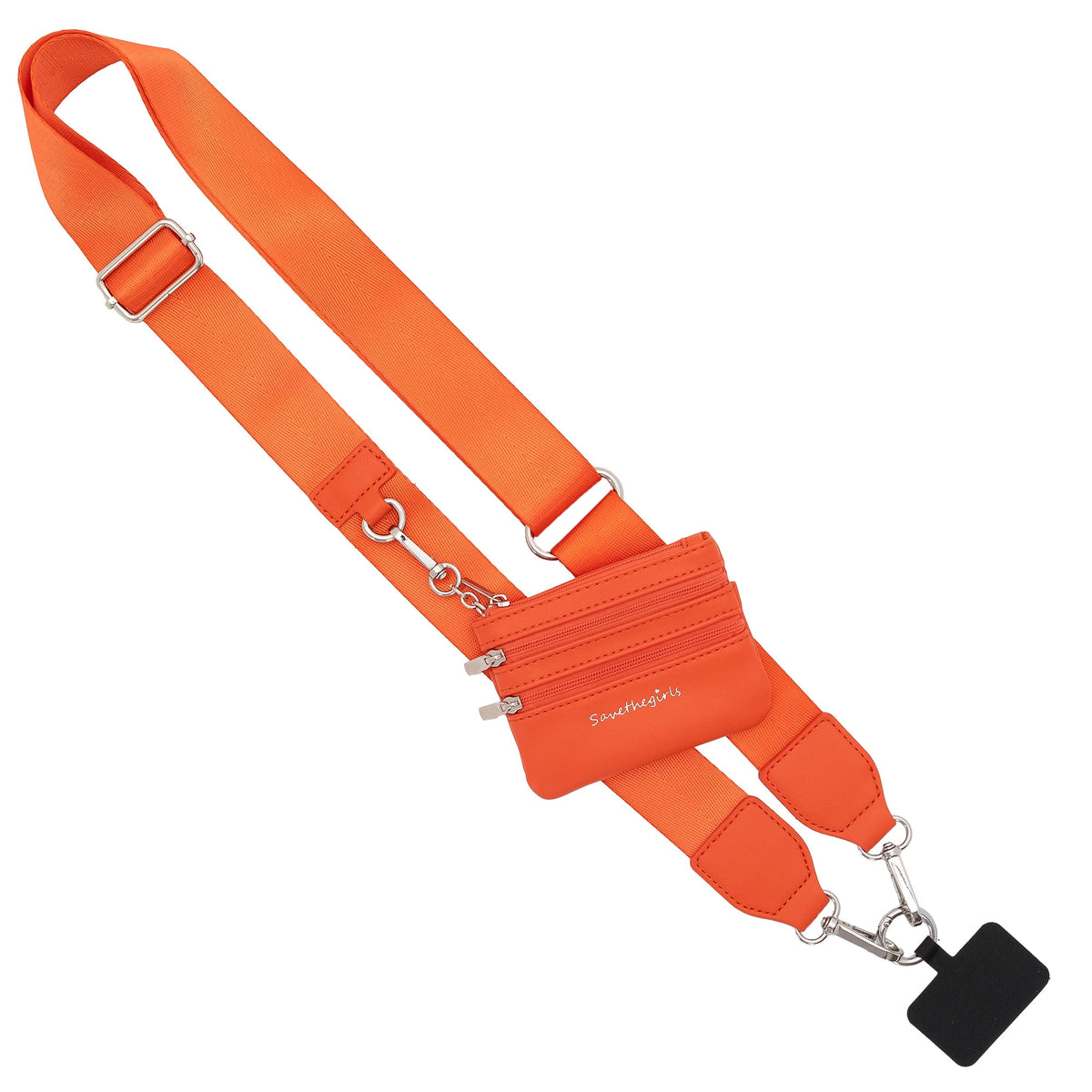 Hands-Free Phone Crossbody Strap + Zip Pouch