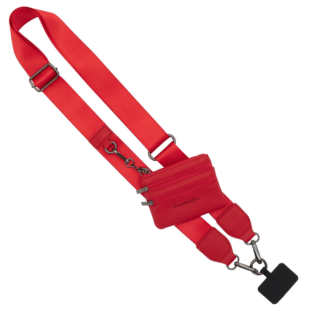 Hands-Free Phone Crossbody Strap + Zip Pouch