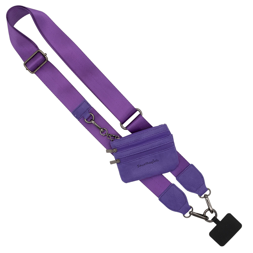 Hands-Free Phone Crossbody Strap + Zip Pouch