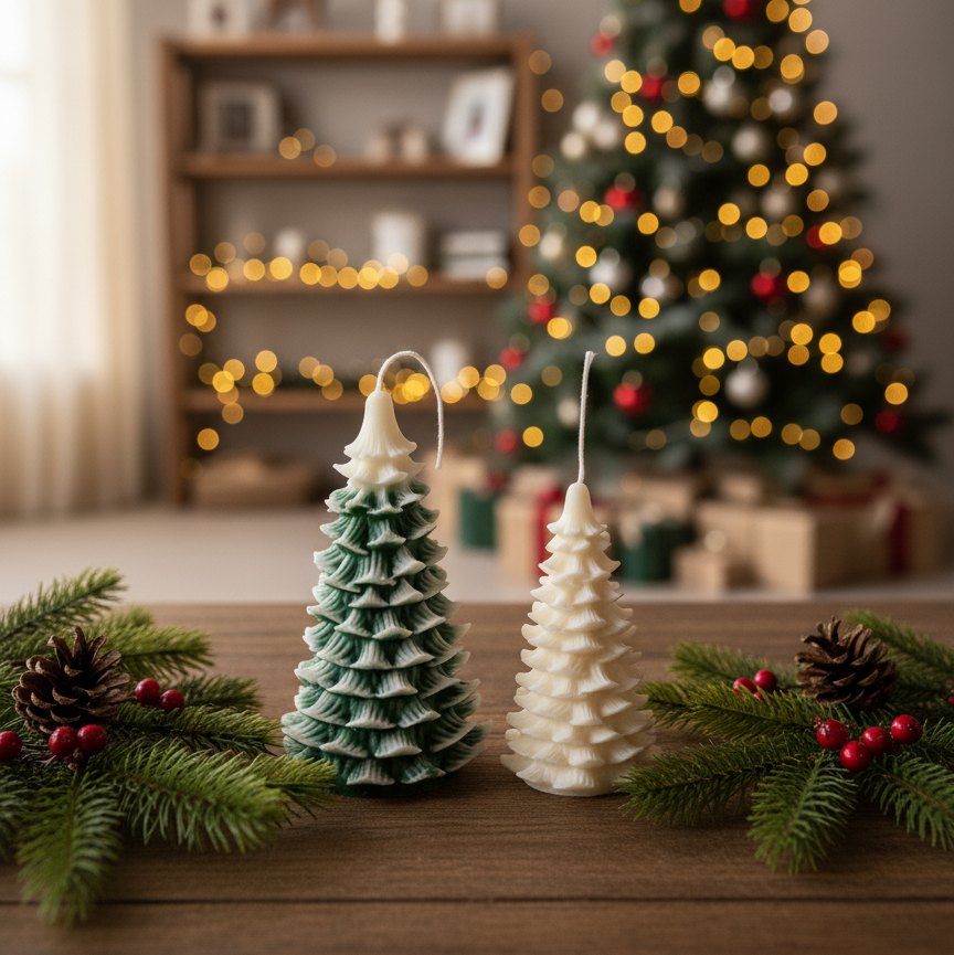 Sculptural Christmas Tree Soy Candle