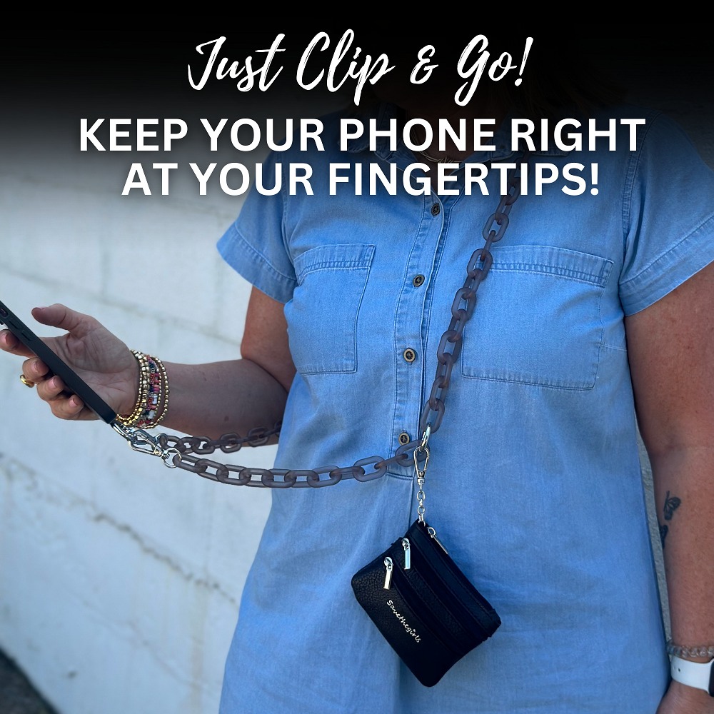 Hands-Free Phone Chain + Essentials Pouch