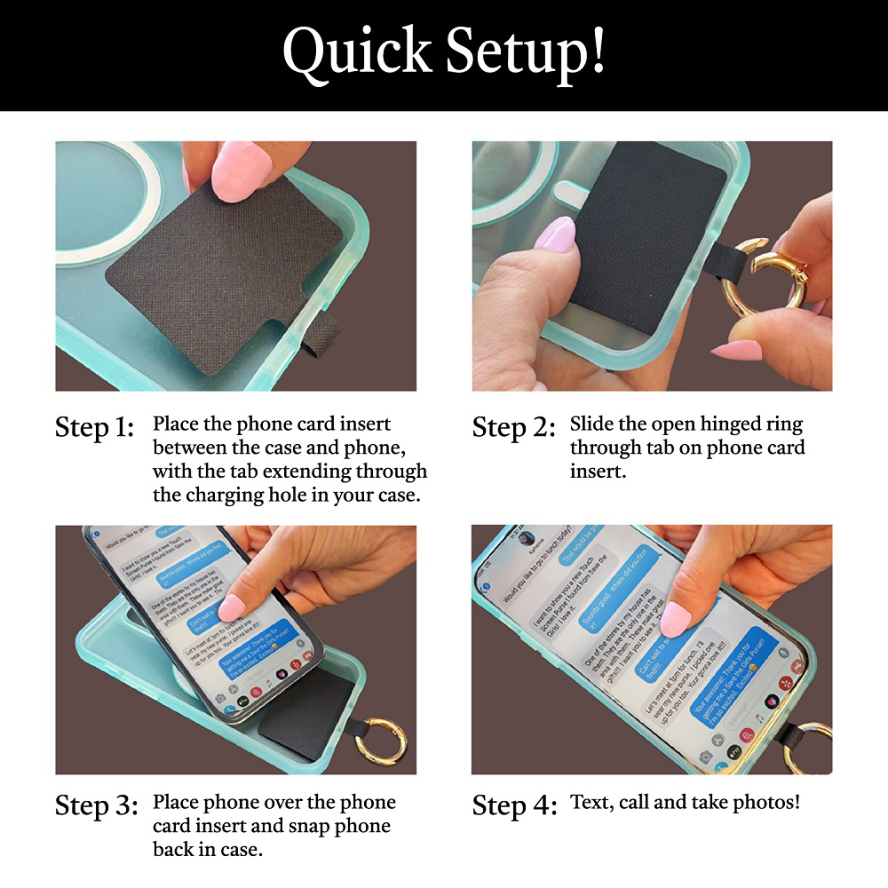 Hands-Free Phone Crossbody Strap + Zip Pouch
