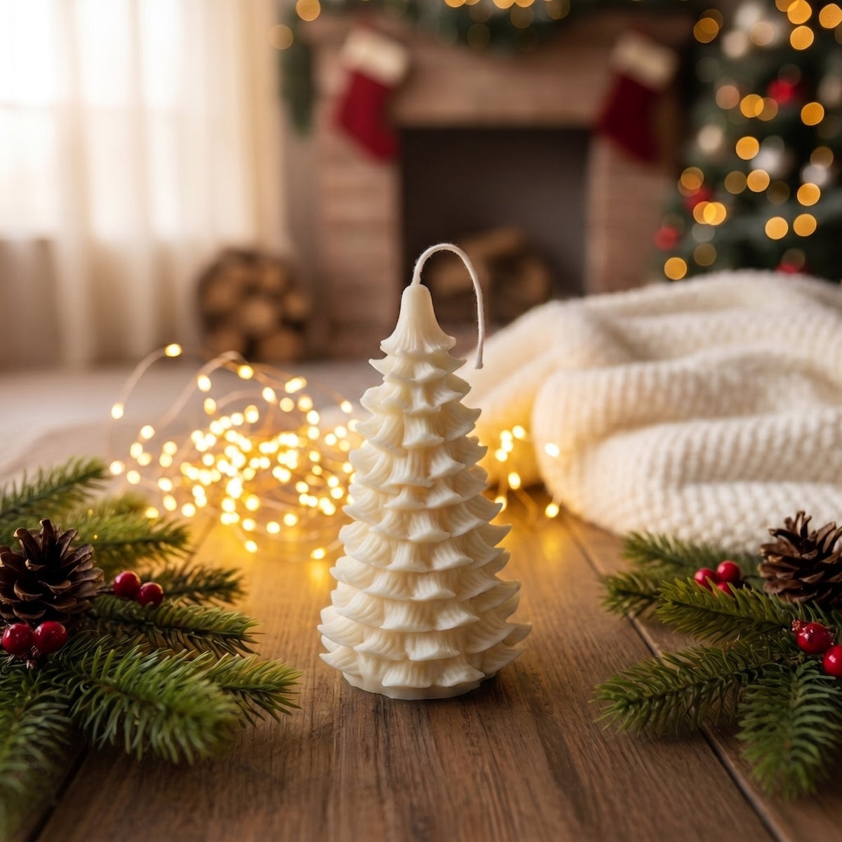 Sculptural Christmas Tree Soy Candle