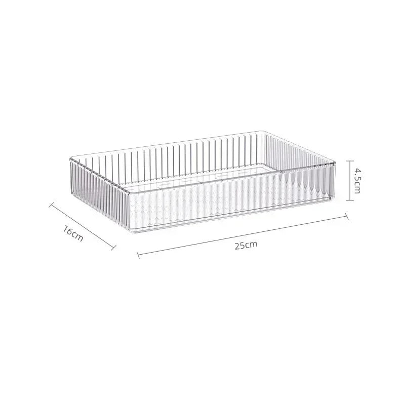 Clear Modular Drawer Organizer Bins