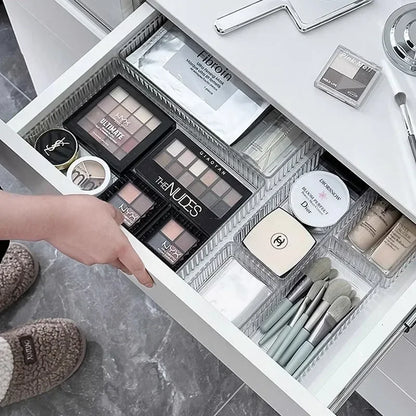Clear Modular Drawer Organizer Bins