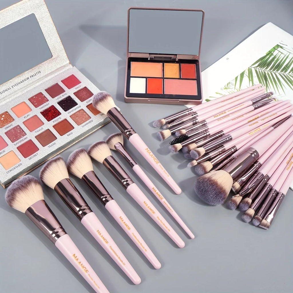 30-Piece Professional Makeup Brush Set with Bag