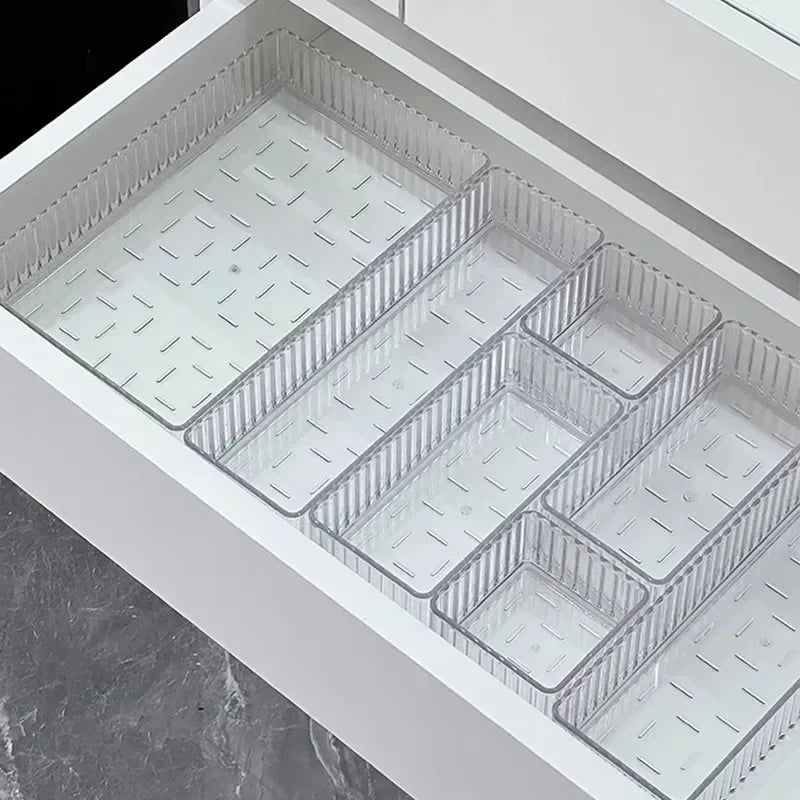 Clear Modular Drawer Organizer Bins