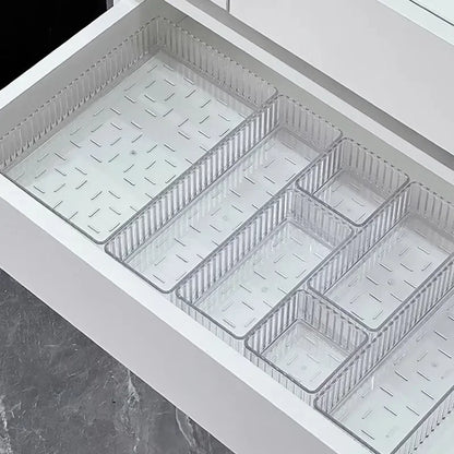 Clear Modular Drawer Organizer Bins