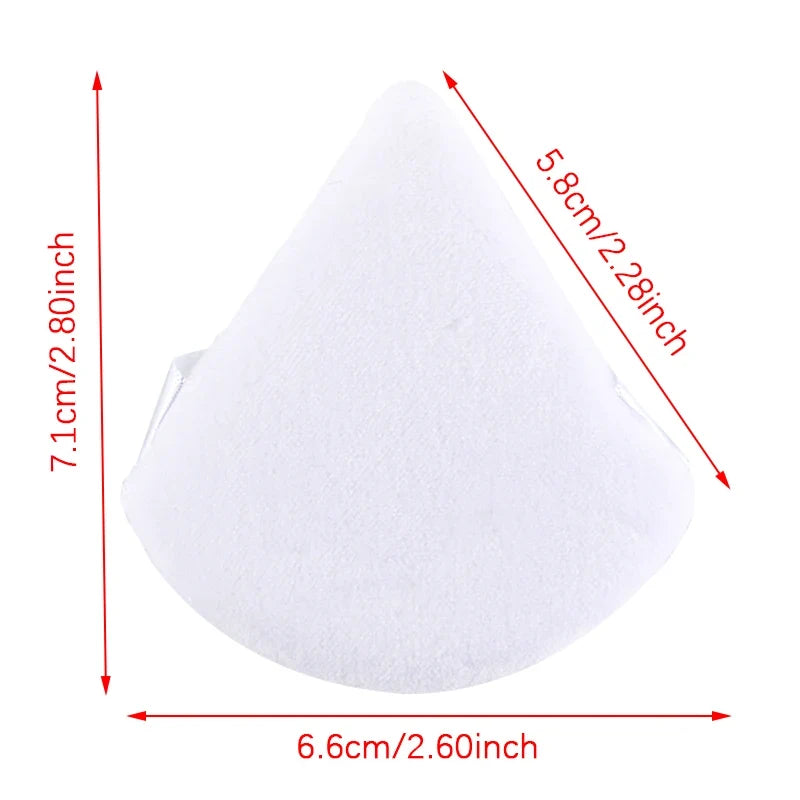 Triangle Velvet Makeup Puffs — Reusable Mini Powder Puff Set