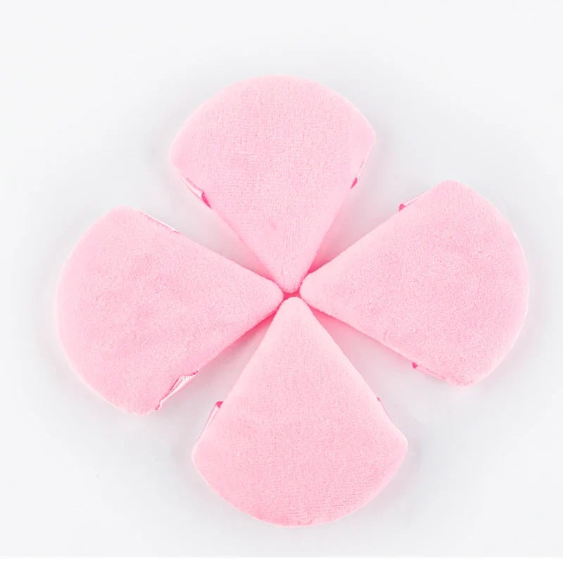 Triangle Velvet Makeup Puffs — Reusable Mini Powder Puff Set