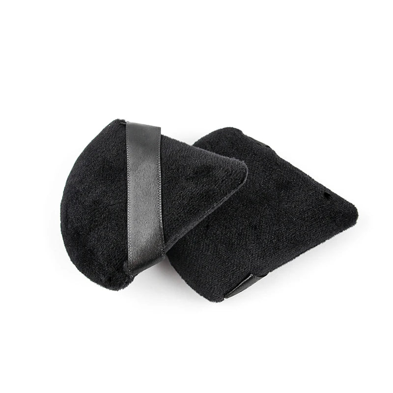 Triangle Velvet Makeup Puffs — Reusable Mini Powder Puff Set